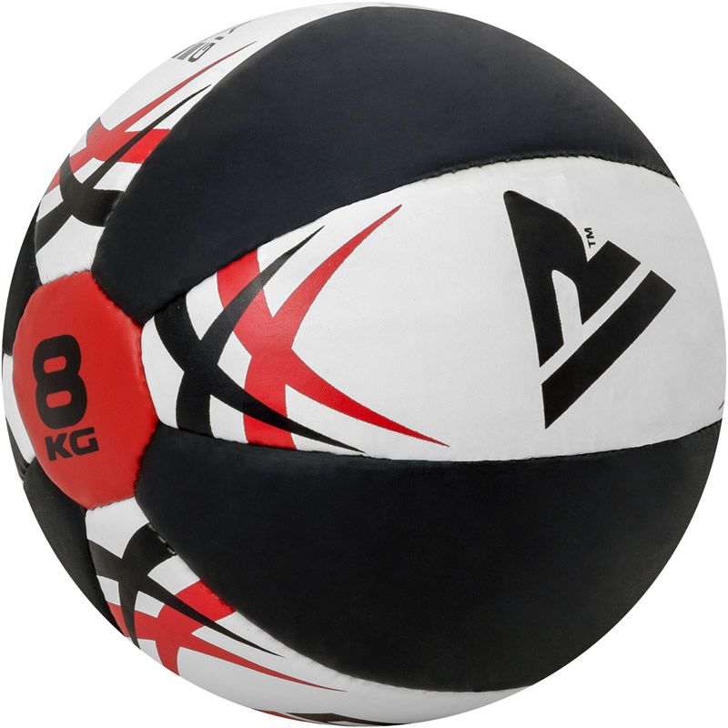 kw 10kg white leatherx medicine ball 1 1